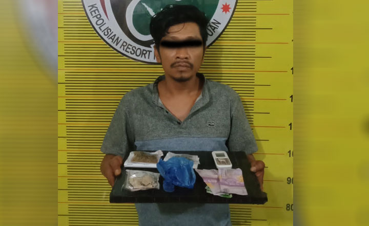Foto: Mame, tersangka pemilik ganja.