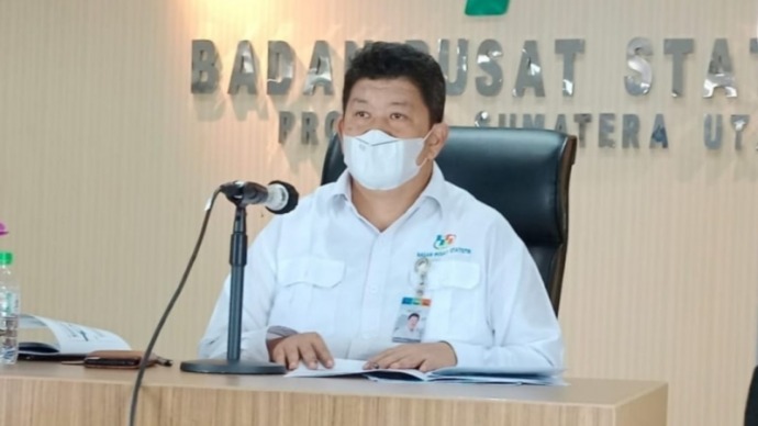 Koordinator Fungsi Statistik Sosial BPS Sumut, Azantaro.