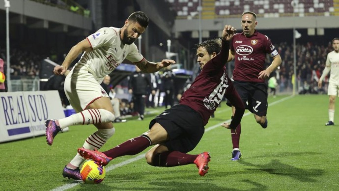 Salernitana imbangi Milan.