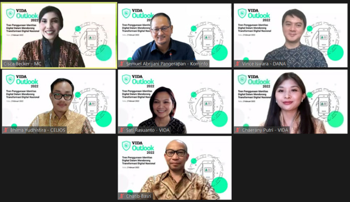 Pembicara dalam webinar VIDA Outlook 2022.