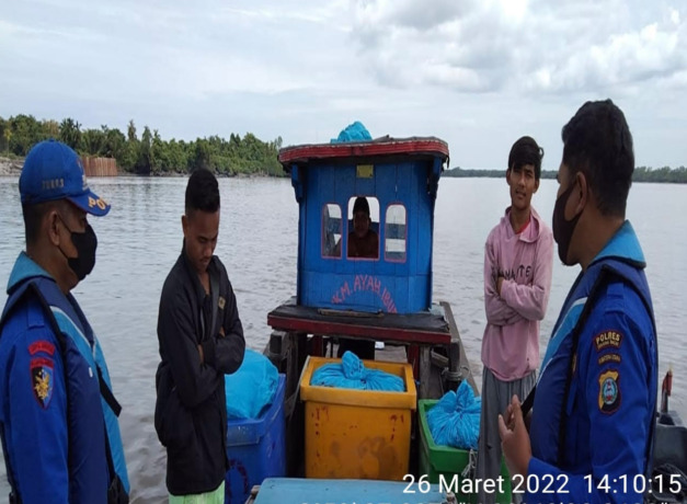 Foto: Satpol Airud Polres Tanjungbalai menggelar patroli perairan di wilayah Kota Tanjungbalai.