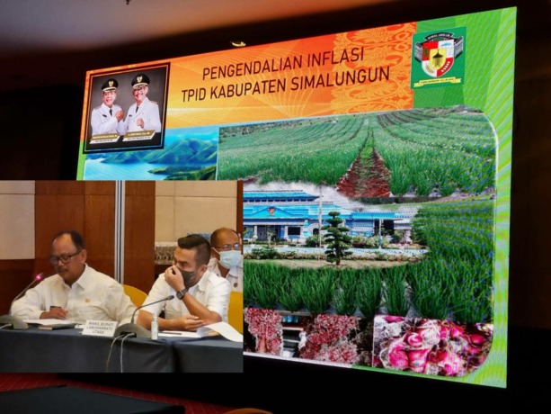High Level Meeting TPID Wilayah Kerja KPw BI Pematangsiantar di Hotel JW Marriot Medan, Rabu (13/4/2022).
