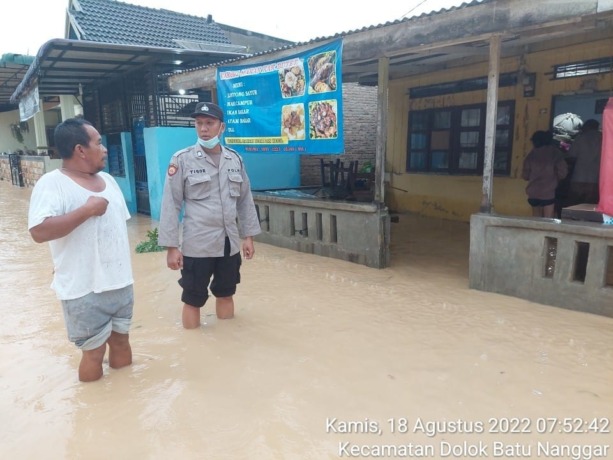Banjir melanda Kelurahan Serbelawan Kecamatan Dolok Batu Nanggar Kabupaten Simalungun.
