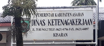 Kantor Dinas Ketenagakerjaan Kabupaten Asahan.