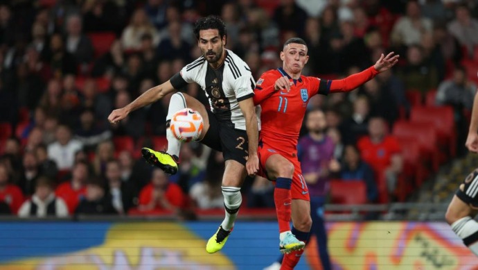 Inggris vs Jerman di lanjutan UEFA Nations League.