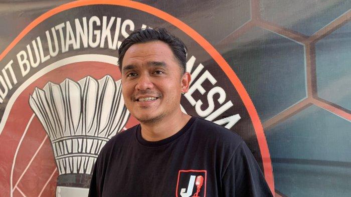 Valentino Simanjuntak ditemui usai jumpa pers di kawasan Senayan Jakarta Pusat.