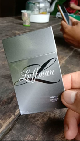 Rokok illegal merek Luffman di Simalungun.