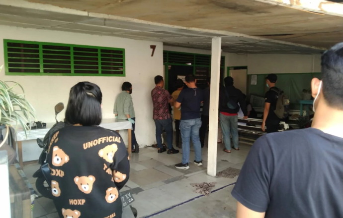 Rumah terduga teroris SF yang digeledah polisi.