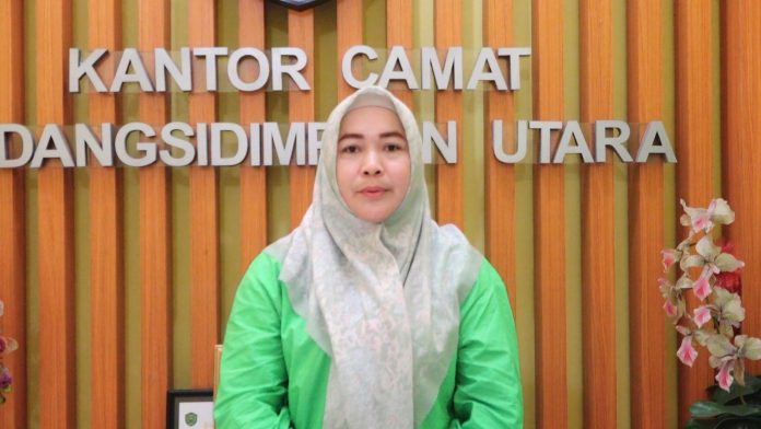 Camat Padang Sidempuan Utara Nanda Alfina.