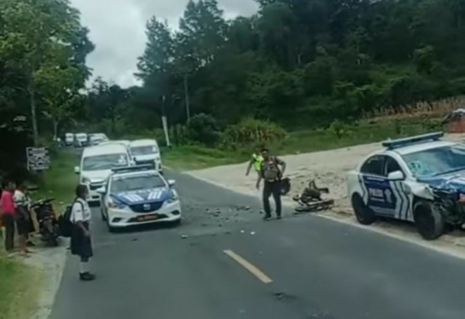 Tangkapan layar video kecelakaan Fatwal F1H20.