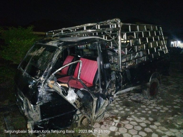 Foto: Dok Polisi  Kendaraan pikap yang terlibat kecelakaan.