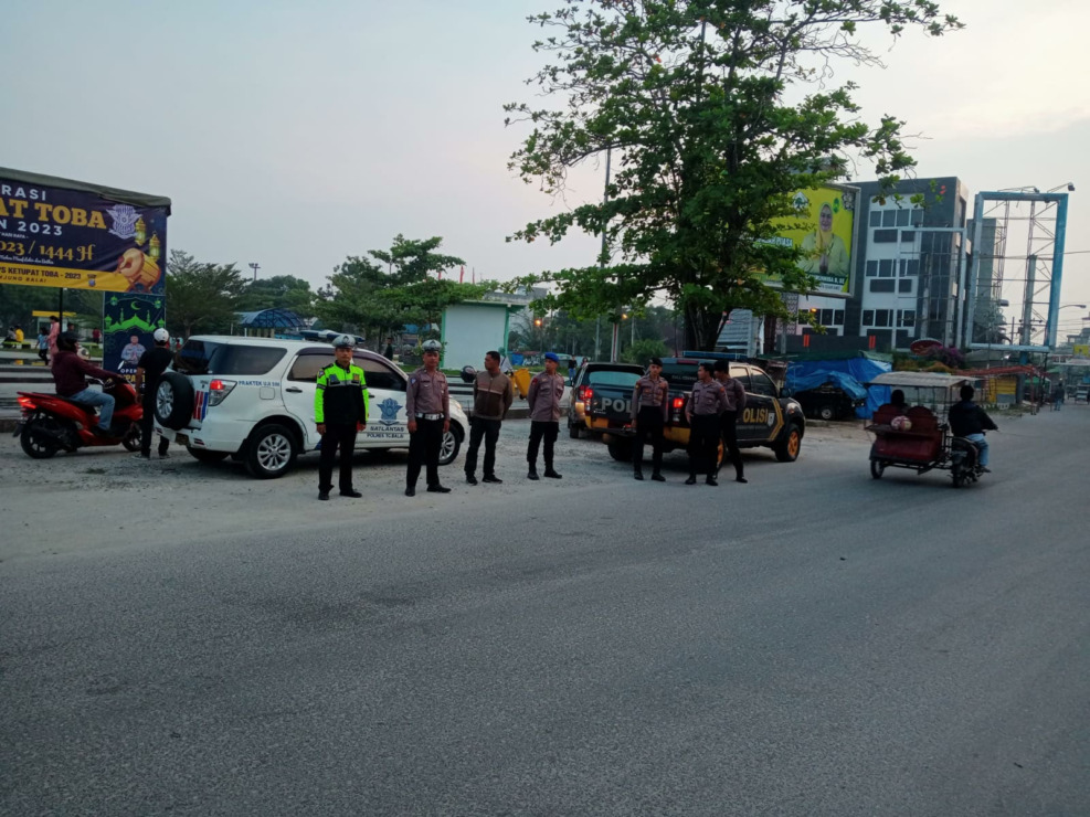 Foto: Dedi Lemvino/MetroDaily  Patroli subuh Polres Tanjungbalai.