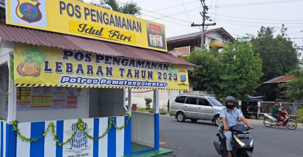 : Salah satu Pospam di Kota Siantar yang dibangun PT STTC.