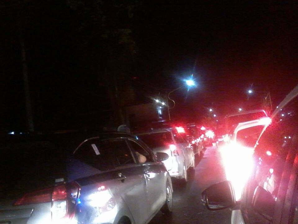 Macet Siantar-Tigadolok., Senin (24/4/2023).