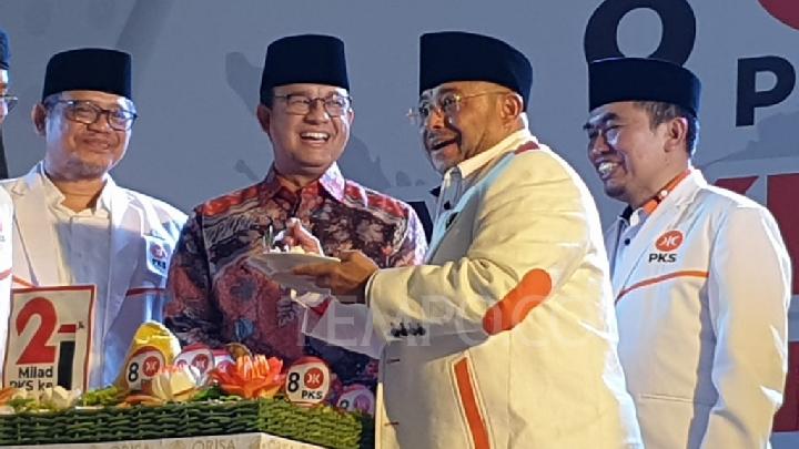 MILAD: Bacapres Koalisi Perubahan untuk Persatuan, Anies Rasyid Baswedan, menghadiri Milad ke-27 Partai Keadilan Sejahtera, di Kota Yogyakarta, Kamis 18 Mei 2023. IST