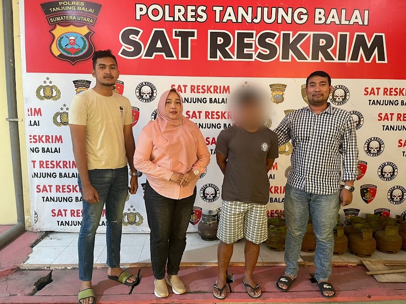 DD, tersangka pelaku pencabulan terhadap gadis di bawah umur. (Foto: Polres Tanjungbalai)