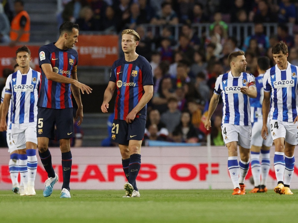 FC Barcelona vs Real Sociedad di Camp Nou, Barcelona, Spain, 20 Mei 2023.  Foto: REUTERS/Albert Gea.