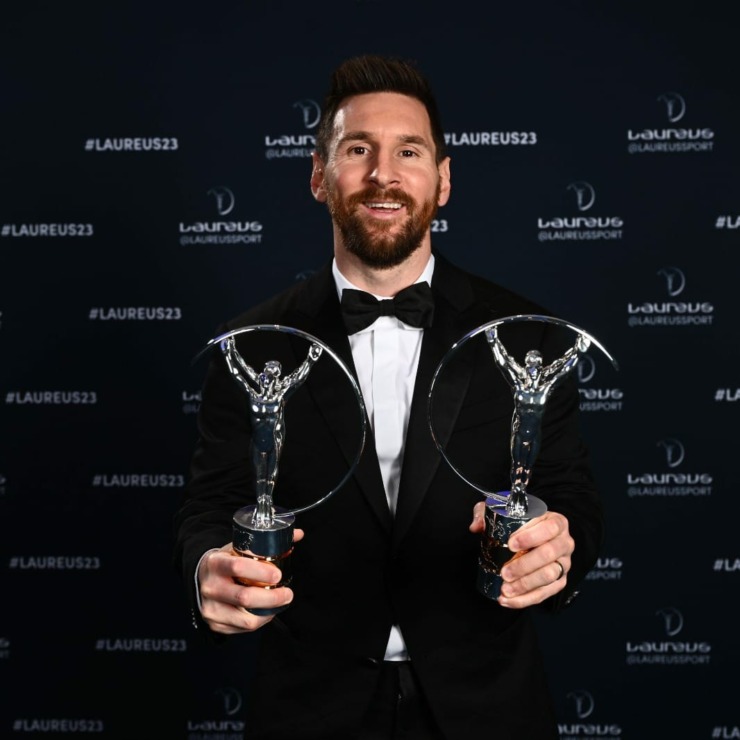 Lionel Messi kembali dianugerahi penghargaan Laureus Awards.