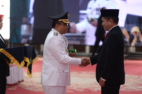 Pj Gubsu Hassanuddin Resmi melantik Letnan Dalimunthe menjadi Pj.Walikota Psp.