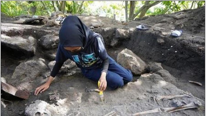 Penemuan salah satu dari 7 kerangka manusia di Bakara, Humbang Hasundutan, Sumut.