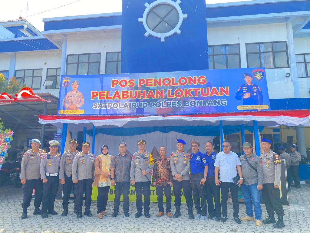 POS PENOLONG. Satpolairud Polres Bontang memberikan pelayanan. Di antaranya ada Pos Penolong Di Pelabuhan Loktuan untuk melakukan pengawasan dan pelayanan kamtibmas.