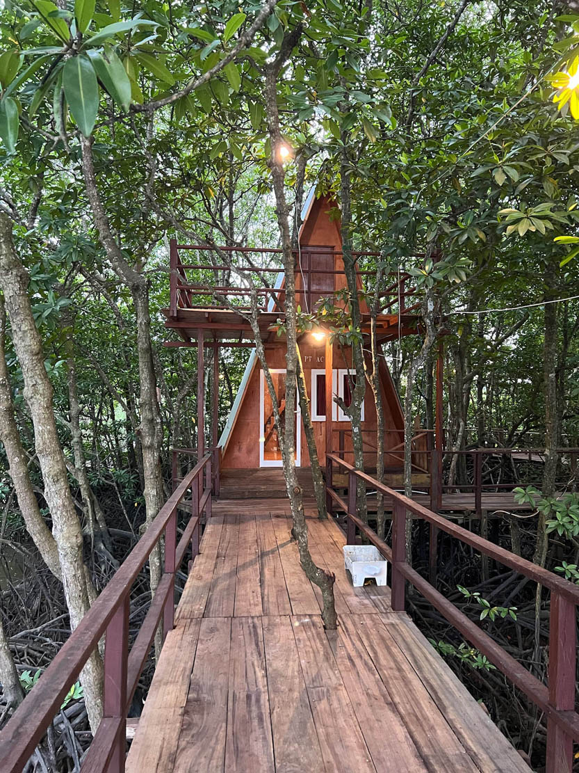 PATUT DIKUNJUNGI: Hendra Wisata Pesona Mangrove yang berada di kawasan Somber, Balikpapan.