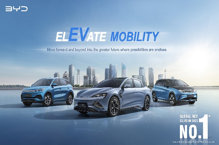 FANTASTIS : Pada Tahun 2023, produksi NEV BYD secara global mencapai 3.045.231 unit.