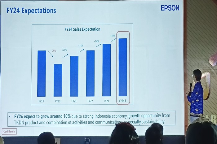 Pertumbuhan sales Epson tahun 2024 diperkirakan naik hingga 10 persen