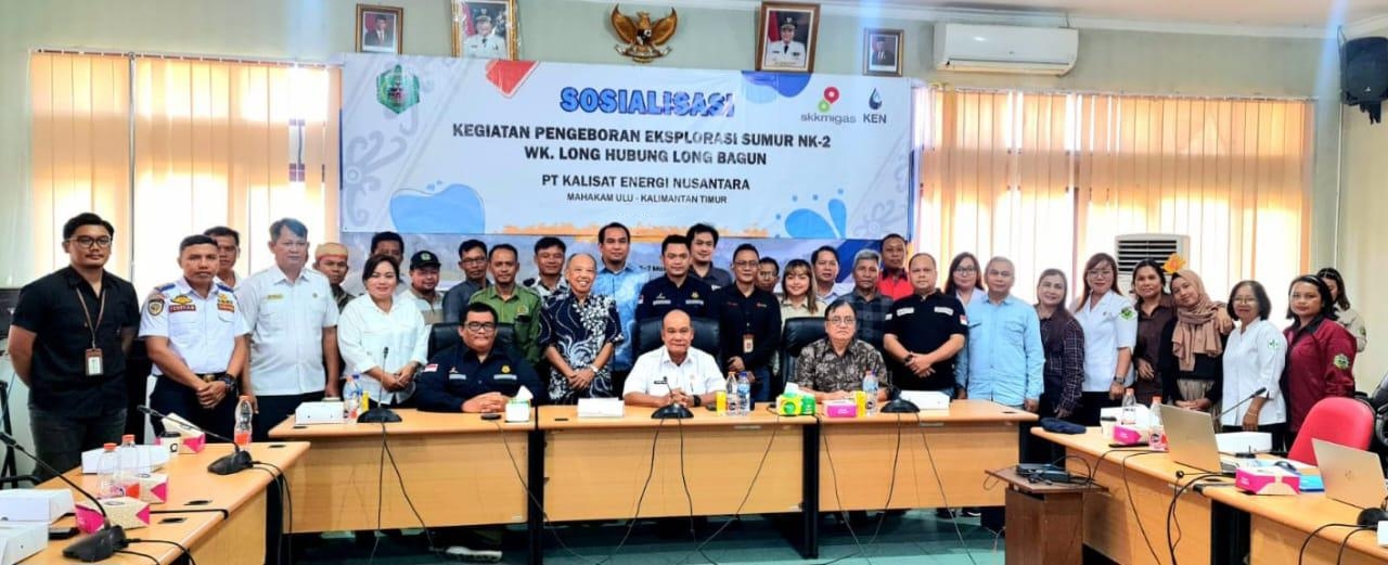 TERBUKA: Pihak SKK Migas dan KEN melakukan sosialisasi dengan maksud mendapat dukungan dari Pemkab Mahakam Ulu dan jajaran perangkat kecamatan, kampung dan adat di sekitar lokasi atas kegiatan pengebo