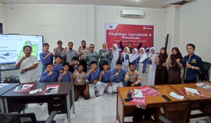 BERBAGI PENGALAMAN: PWI Paser menggelar pelatihan di SMA 1 Tana Paser, SMA 1 Batu Sopang dan SMK 1 Tanah Grogot pada Rabu (20/3) dan Kamis (21/3).