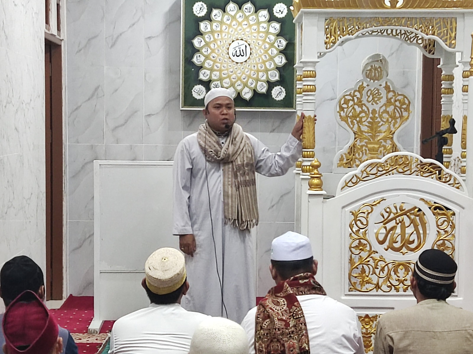 Salat Tarawih di Rutan Kelas II B Balikpapan.