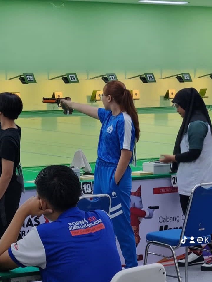 FOTO: IST  ASAH KEKUATAN: Karina Sekar Kinanti Linde masih menjalani latihan ringan di pelatda. (Foto: ist)  &nbsp;