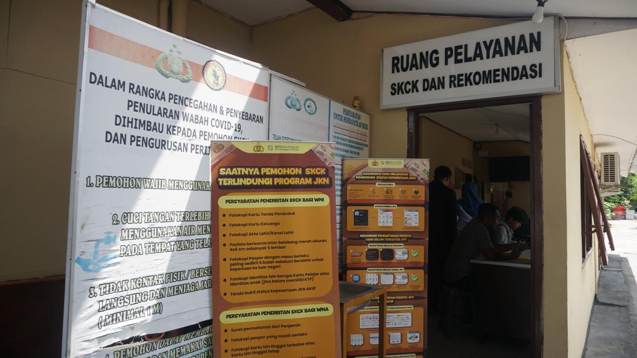 TERLINDUNGI JKN: Ada dua lokasi uji coba impelementasi program SKCK terlindungi JKN, yakni di Polres Balikpapan, dan Polsek Balikpapan Selatan.