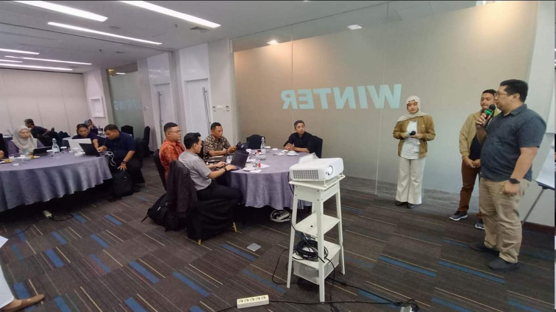 PELATIHAN: Suasana pelatihan teknis yang diikuti Tim Bidang Aptika Diskominfo Kukar.