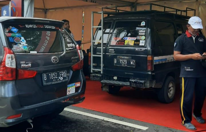 Salah satu fasilitas free checking dan uji emisi di acara Daihatsu Kumpul Sahabat