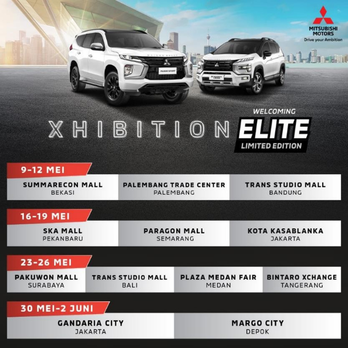 Jadwal pameran Mitsubishi Motors Large Auto Show Exhibition periode 9 Mei - 2 Juni 2024