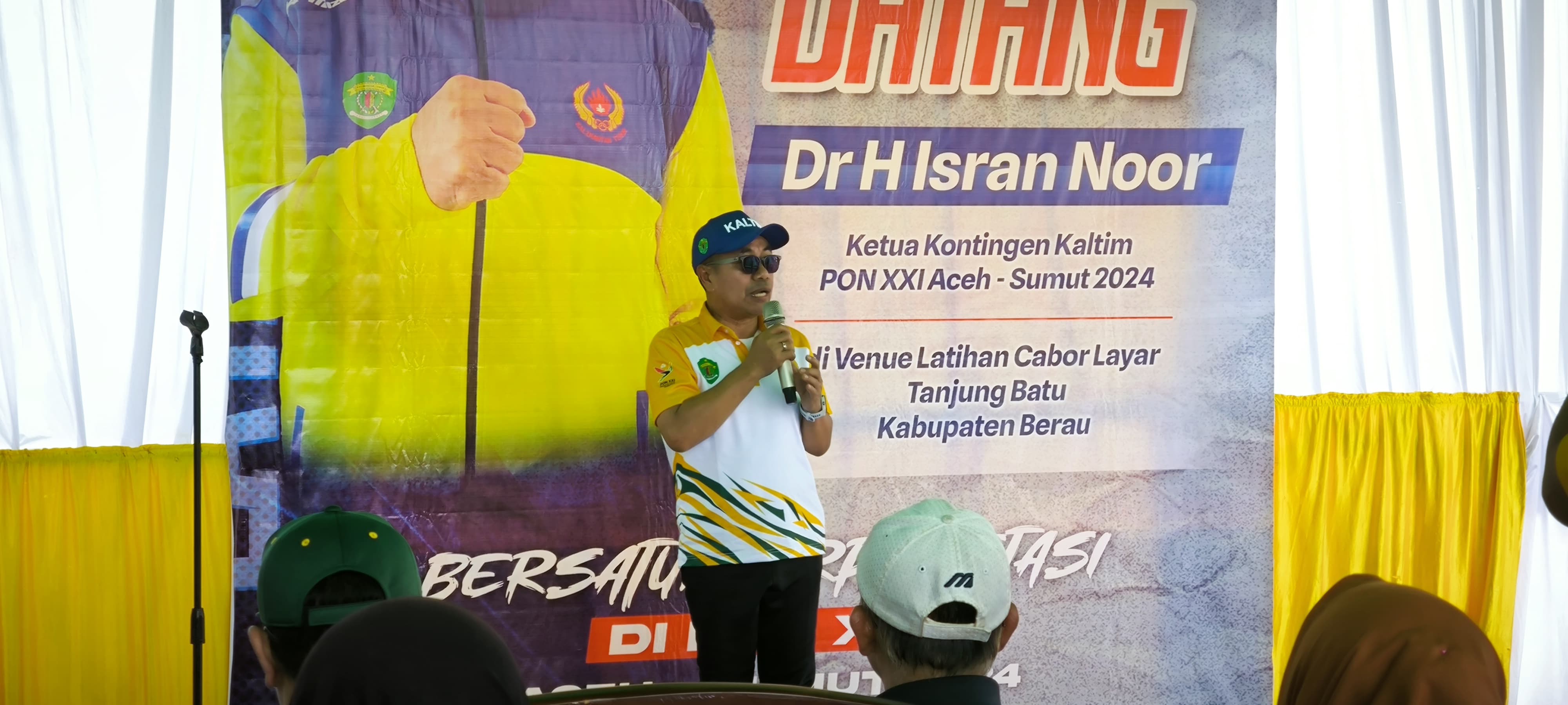 Ketua Umum KONI Kaltim Rusdiansyah Aras memberikan apresiasi atas capaian layar pada PON Jawa Barat dan Papua.