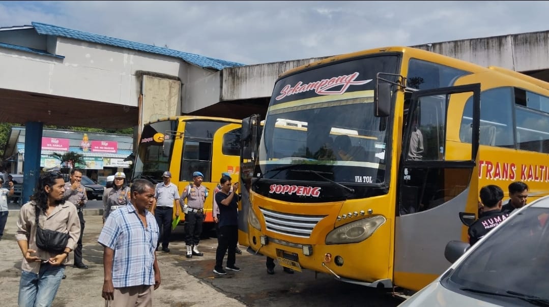 AMAN: Setelah dilakukan pemeriksaan dan pengecekan menyeluruh, angkutan bus antarkota aman untuk dioperasikan.