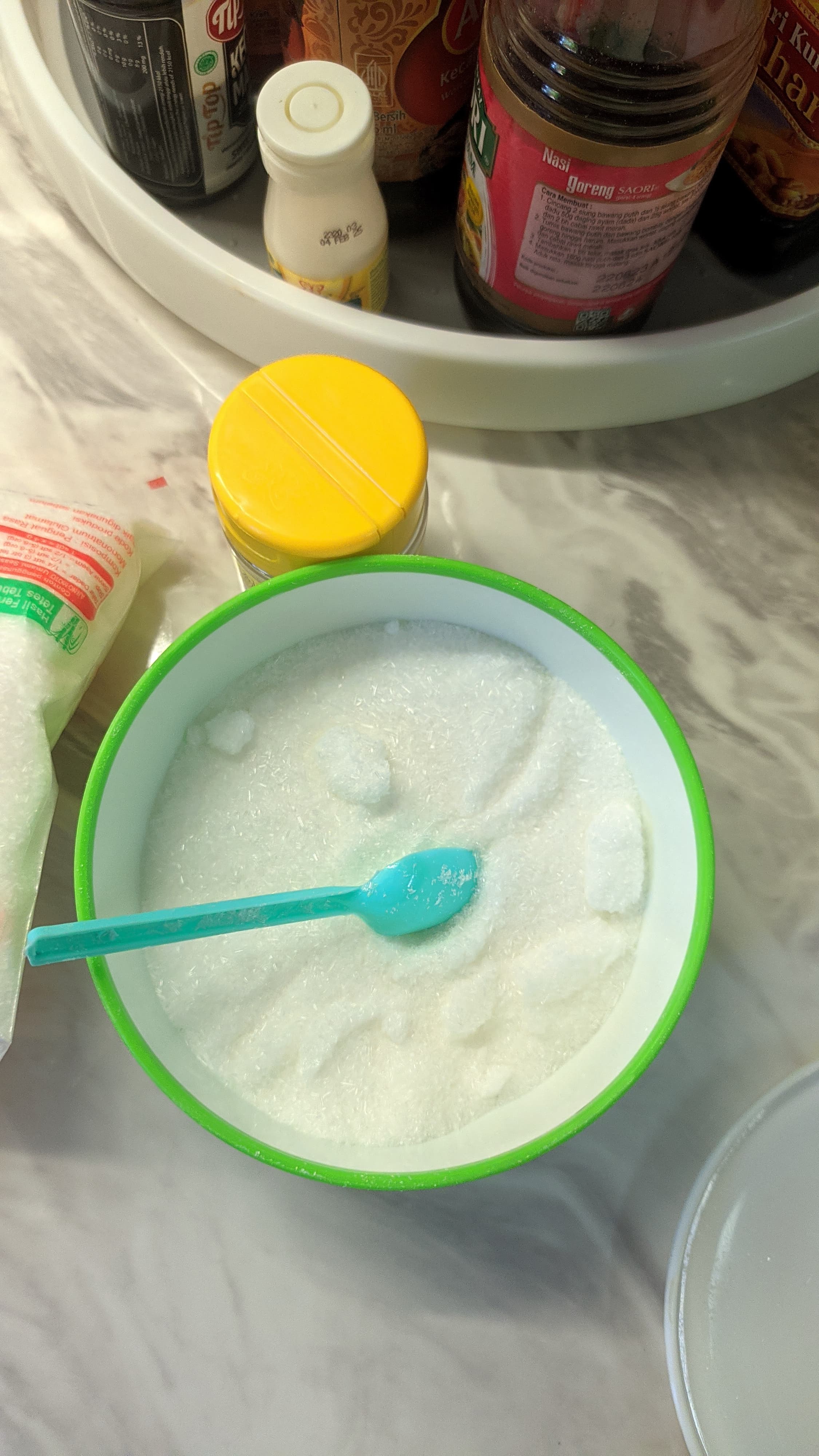 bumbu bubuk yang menggumpal (dokumen pribadi)