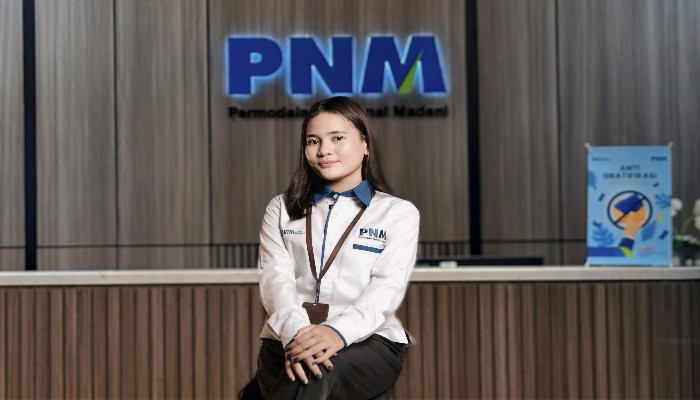 INSPIRASI: Melalui PNM, Gaby bisa melanjutkan pendidikan dan kini sudah semester 4
