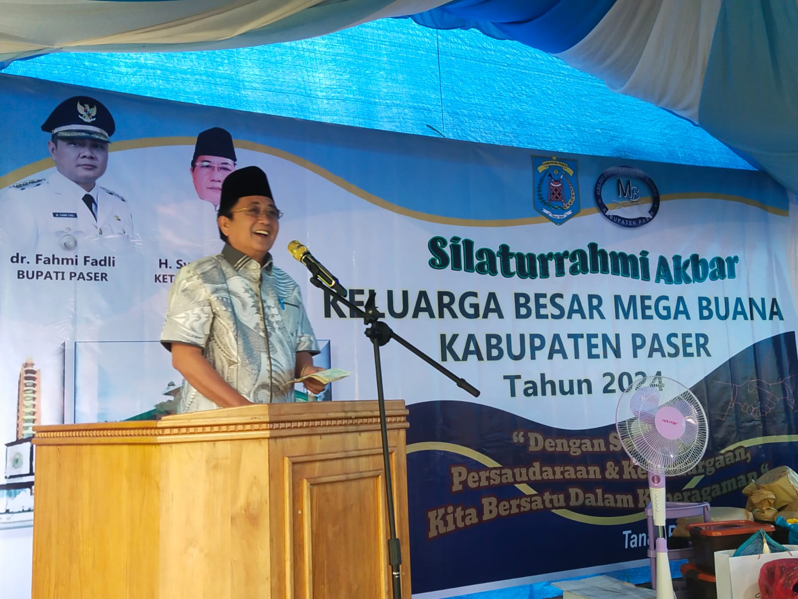 Ketua Umum Mega Buana Kabupaten Paser H Syahruddin. (Foto: Najib/KP)