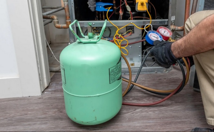 Tangkapan layar refrigerant atau freon.