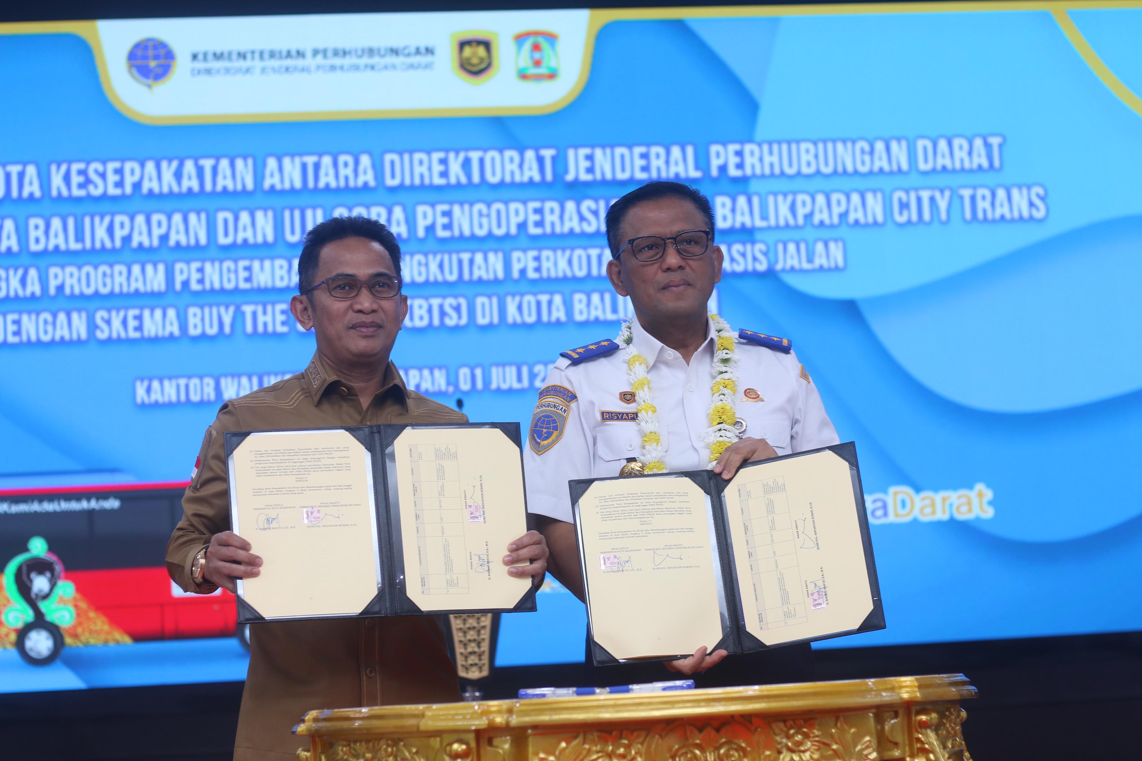 MOU: Balikpapan City Trans siap melayani warga Kota Minyak. (FOTO: ANGGI/KP)