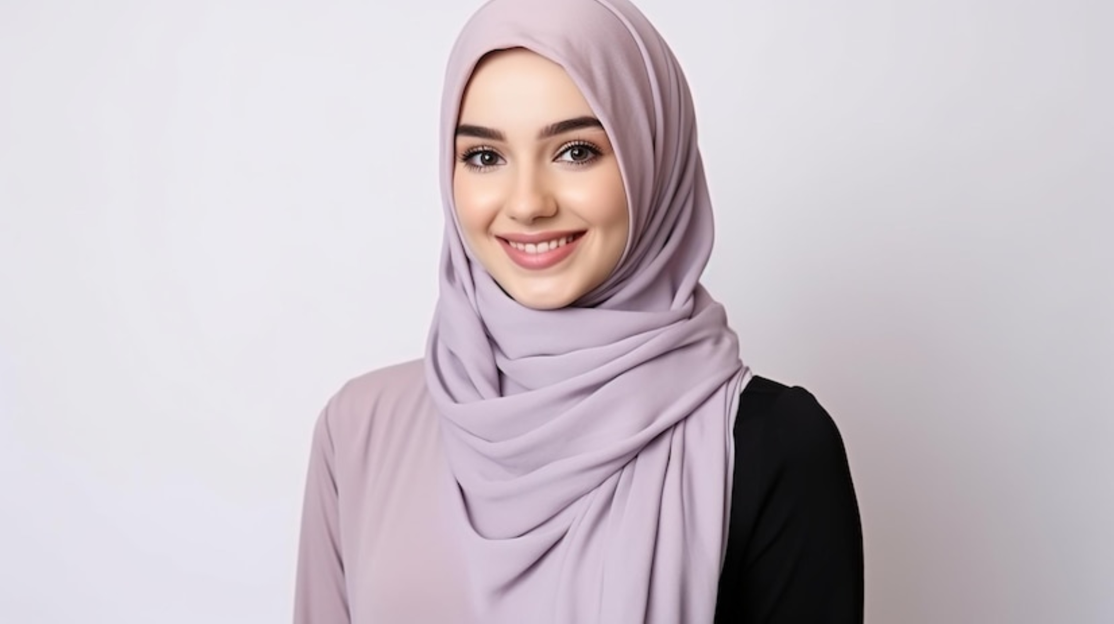 Ilustrasi. Wanita dengan warna kulit sawo matang mengenakan warna hijab yang membuat  wajah cerah.