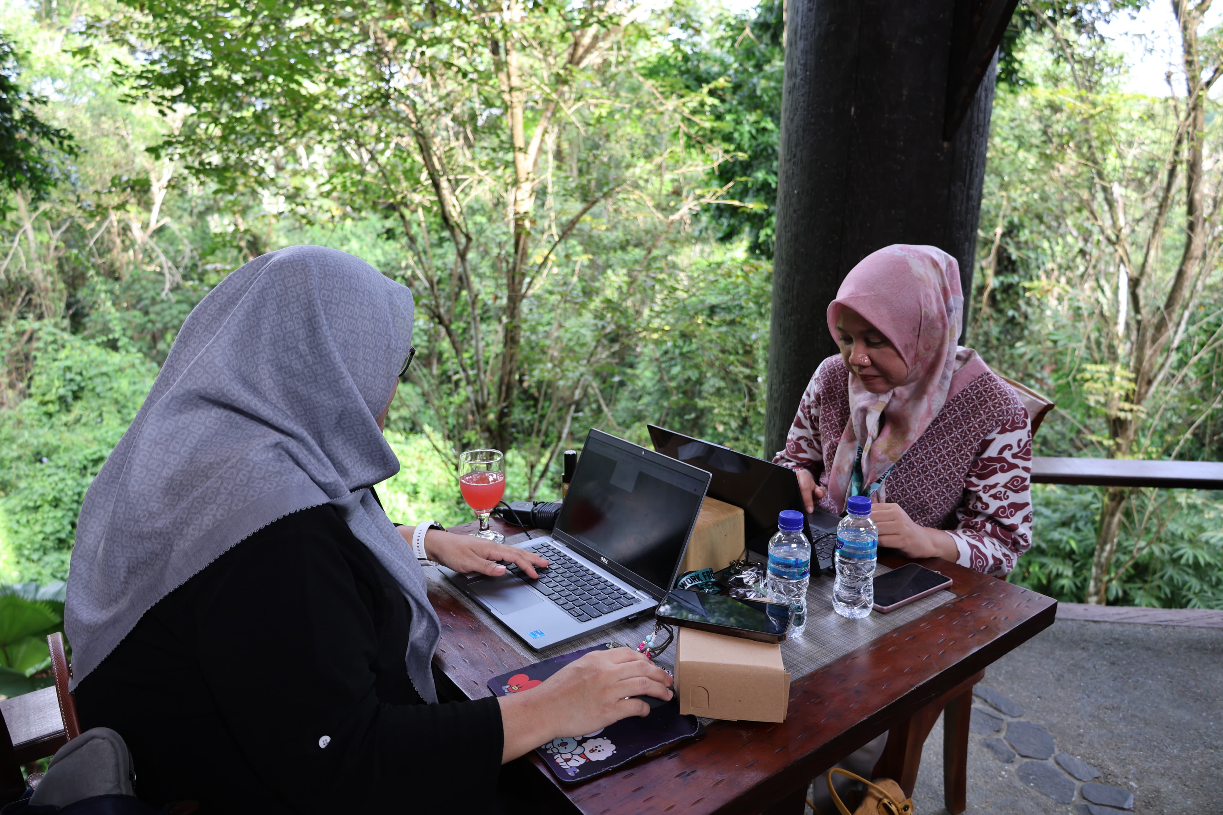 ADAPTASI : ASN dari Kementerian dan Lembaga  merasakan suasana bekerja dari IKN pada akhir Juni hingga awal Juli ini. (Foto: Ist)