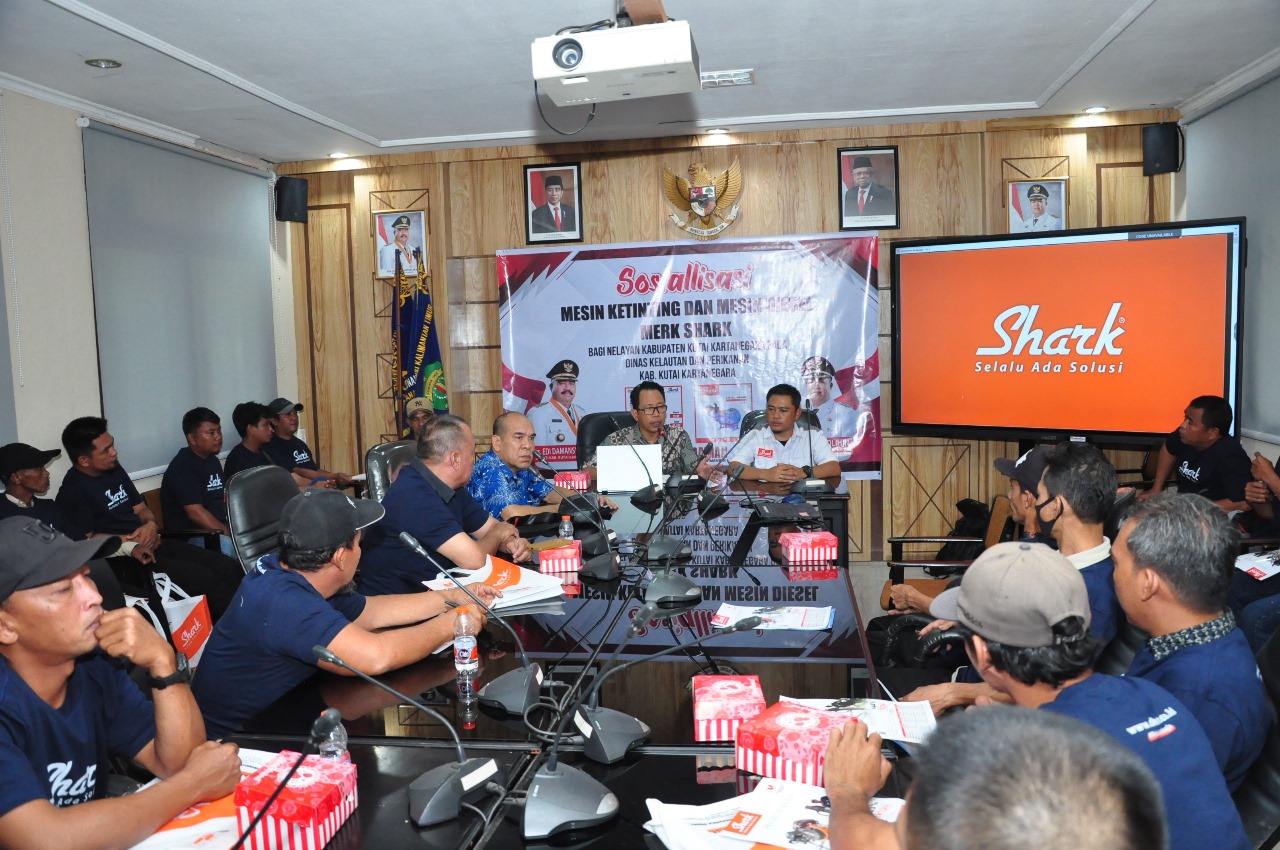 Peserta sosialisasi mesin perahu nelayan yang digelar di Kantor Dinas Kelautan dan Perikanan Kukar.