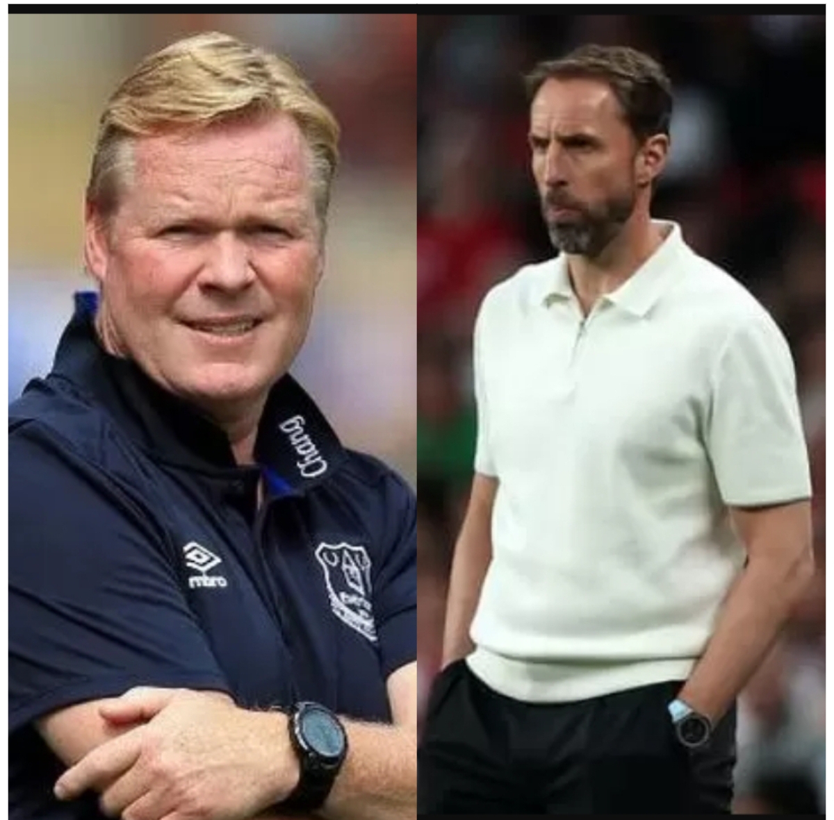 Gareth Southgatem (kanan), Ronald Koeman (FOTO: DOK)