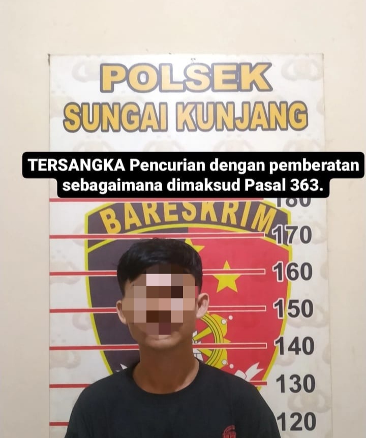 CURANMOR: ML, pria yang diciduk polisi setelah mencuri kendaraan beberapa waktu lalu. (FOTO/IST).