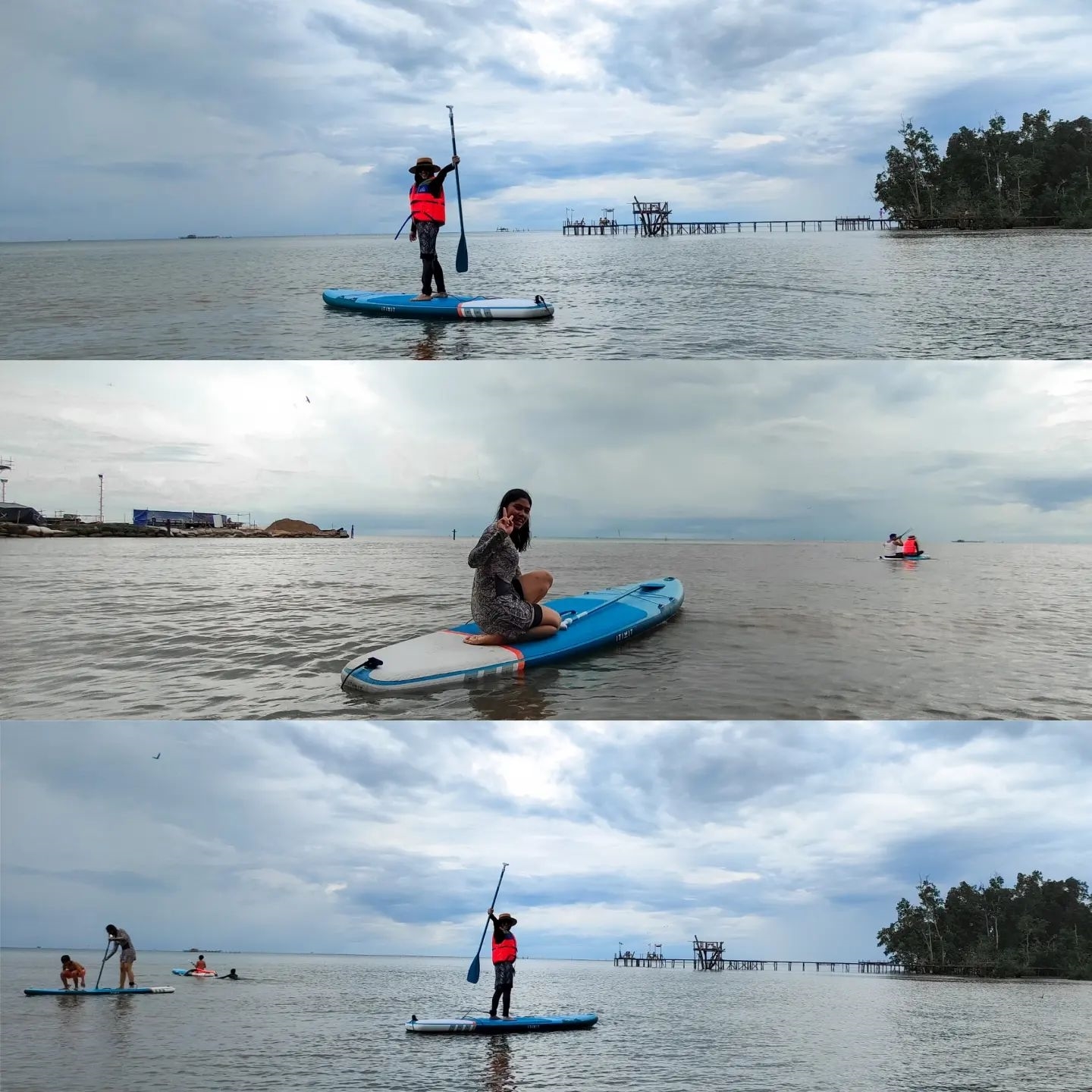 PADDLE: Coconut Beach Samboja juga menyediakan berbagai permainan hingga perlengkapan memasak.