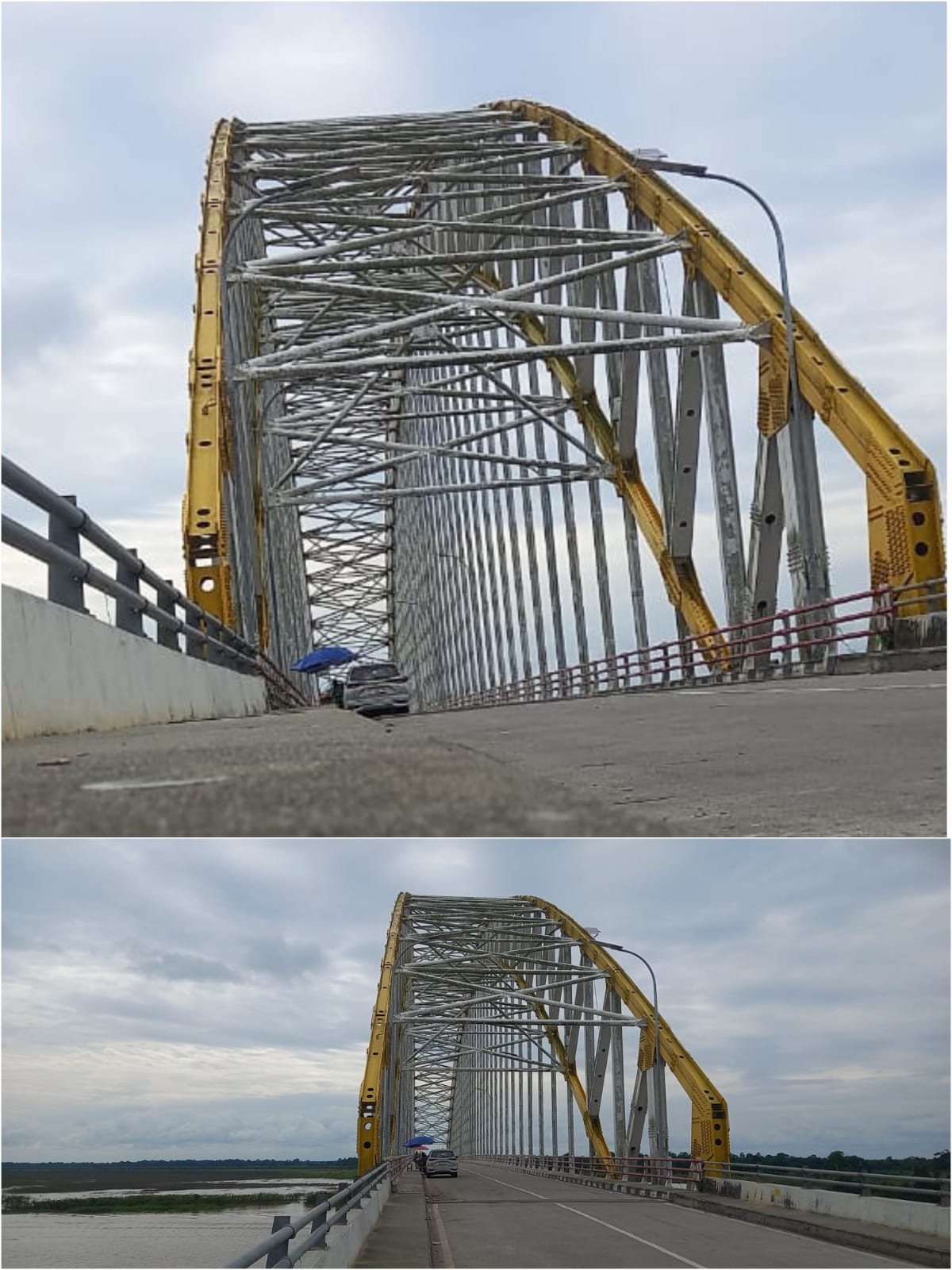 NAMA KERAJAAN: Jembatan Martadipura menjadi penghubung akses jalan darat alternatif dari Kutai Barat menuju kota Samarinda. (FOTO: SUNARDI)